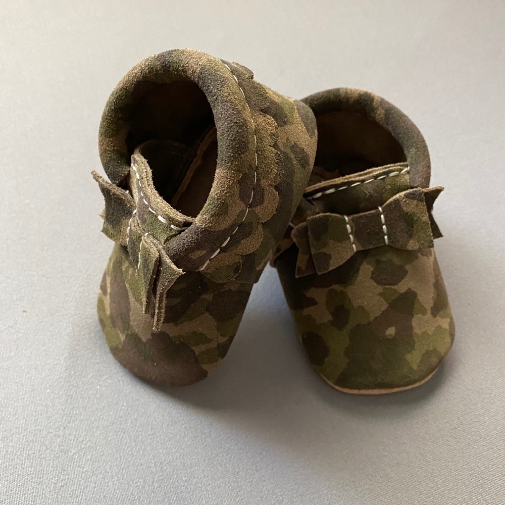Camo Freshly Picked Moccasins 
Size 2
Never Worn